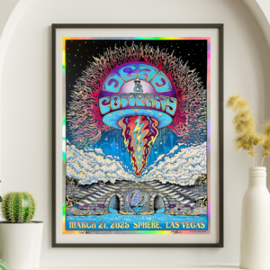 Dead and Company - Sphere Las Vegas NV March 21 2025 NOT FOIL 2 - Live Concert Poster Wall Art Print - 131075