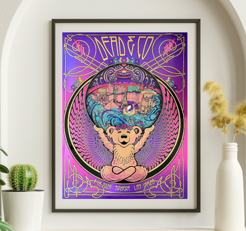 Dead and Company - Sphere Las Vegas NV April 18 2025 - Live Concert Poster Wall Art Print - 131048