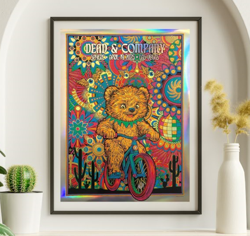 Dead and Company - Sphere Las Vegas NV April 19 2025 NOT FOIL 2 - Live Concert Poster Wall Art Print - 131082