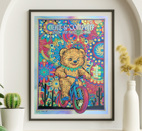 Dead and Company - Sphere Las Vegas NV April 19 2025 NOT FOIL 3 - Live Concert Poster Wall Art Print - 131116