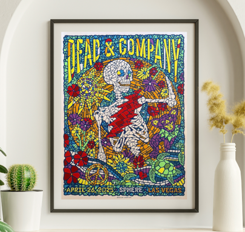 Dead and Company - Sphere Las Vegas NV April 26 2025 - Live Concert Poster Wall Art Print - 131044