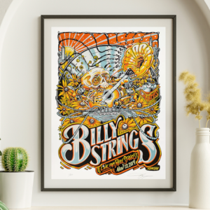 Billy Strings - Relix Studios November 12 2019 - Live Concert Poster Wall Art Print - 112097