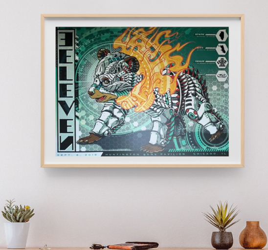 311 - Huntington Bank Pavillion Chicago IL, September 6, 2018 - Live Concert Poster Wall Art Print- 102016