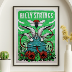Billy Strings - Legend Valley Thornville OH June 25 2021 - Live Concert Poster Wall Art Print - 112077