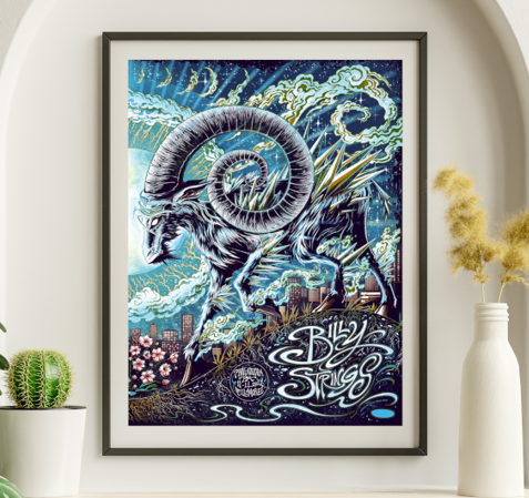 Billy Strings - Fillmore Philadelphia PA November 11 2021 - Live Concert Poster Wall Art Print - 112074