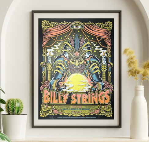 Billy Strings - Capital Theater Portchester NY February 4 2022 - Live Concert Poster Wall Art Print - 112036