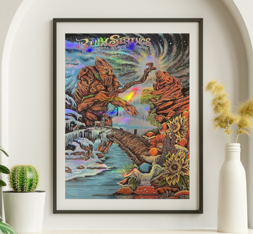 Billy Strings - Red Rocks Morrison CO May 12 2022 FOIL - Live Concert Poster Wall Art Print - 112052
