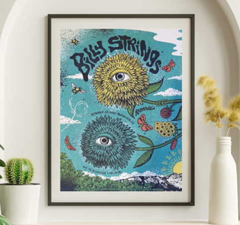 Billy Strings - Buena Vista CO September 25 2022- Live Concert Poster Wall Art Print - 112038
