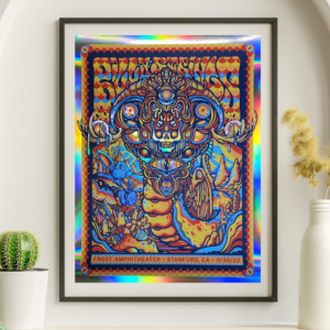 Billy Strings - Frost Amphitheater Palo Alto CA September 30 2022 FOIL - Live Concert Poster Wall Art Print - 112022