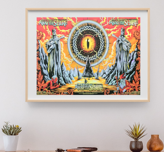 Billy Strings - Explore Ashville Arena Ashville NC October 29 2022 - Live Concert Poster Wall Art Print - 112102