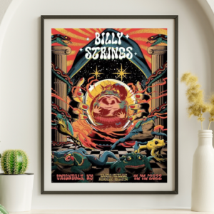 Billy Strings - Nassau Coliseum, Uniondale NY November 11 2022 - Live Concert Poster Wall Art Print - 112041