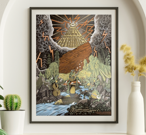 Billy Strings - Arizona Financial Center Phoenix AZ May 17 2023 - Live Concert Poster Wall Art Print - 112020