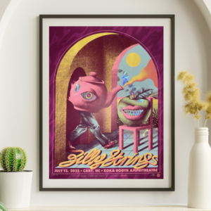 Billy Strings - Koka Booth Amphitheater Cary NC July 13 2023 - Live Concert Poster Wall Art Print - 112016