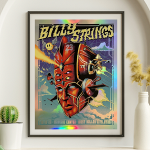 Billy Strings - Maverick Center West Valley City UT October 10 2023 FOIL - Live Concert Poster Wall Art Print - 112051