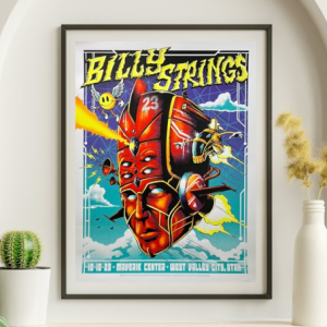 Billy Strings - Maverick Center West Valley UT October 10 2023 - Live Concert Poster Wall Art Print - 112075