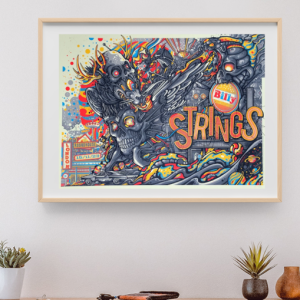 Billy Strings - Roundhouse London November 15 2023 - Live Concert Poster Wall Art Print - 112117