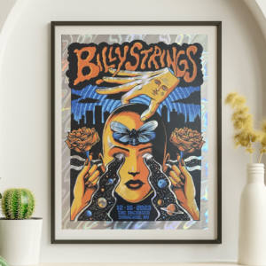 Billy Strings - Oncenter Syracuse NY December 16 2023 FOIL - Live Concert Poster Wall Art Print - 112114
