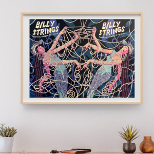 Billy Strings - Rupp Arena Lexington KY FULLSHEET April 26 2024 - Live Concert Poster Wall Art Print - 112072