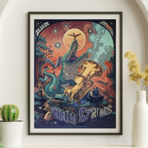 Billy Strings - Uno Arena NOLA LA December 30 2024 - Live Concert Poster Wall Art Print - 112069