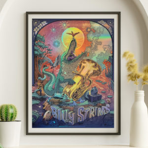 Billy Strings - Uno Arena NOLA LA December 30 2024 FOIL - Live Concert Poster Wall Art Print - 112030