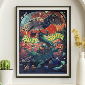 Billy Strings - Uno Arena NOLA LA December 31 2024 - Live Concert Poster Wall Art Print  - 112071
