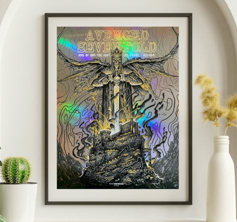 Avenged Sevenfold - The Joint Las Vegas NV, April 18, 2009 NOT FOIL2 - Live Concert Poster Wall Art Print - 109002