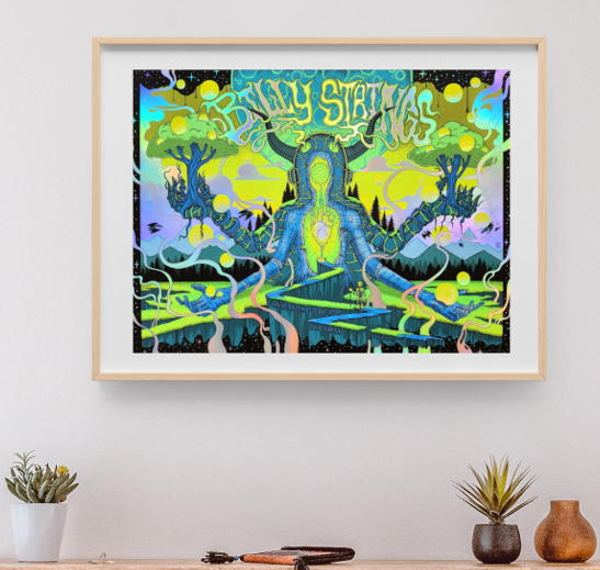 Billy Strings - Ball Arena Denver CO January 24 2025 FULLSHEET FOIL - Live Concert Poster Wall Art Print - 112099