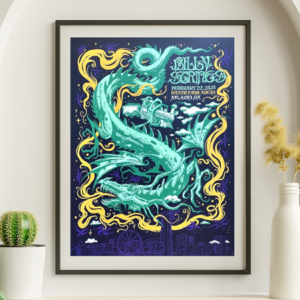Billy Strings - State Farm Arena Atlanta GA February 22 2025 - Live Concert Poster Wall Art Print - 112111