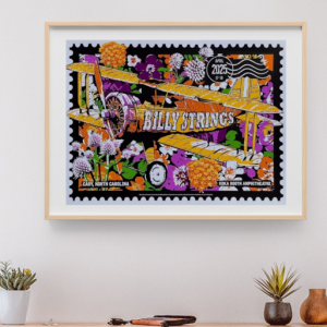 Billy Strings - Koka Booth Amphitheater Cary NC April 17 2025 - Live Concert Poster Wall Art Print - 112116