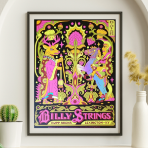 Billy Strings - Rupp Arena Lexington KY June 21 2021 - Live Concert Poster Wall Art Print - 112064