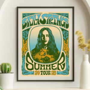 Billy Strings - Summer 2025 - Live Concert Poster Wall Art Print - 112125