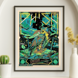 Phish - Dicks Sporting Goods Denver CO August 30 2012 GREEN VARIANT - Live Concert Poster Wall Art Print - 172028