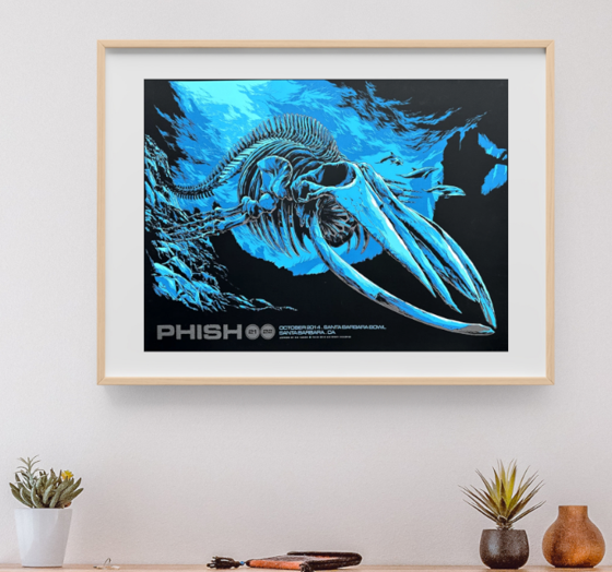 Phish - Santa Barbara Bowl Santa Barbara CA October 21 2014 - Live Concert Poster Wall Art Print - 172004