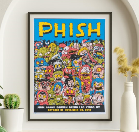 Phish - MGM Grand Garden Arena Las Vegas NV November 3 2018 - Live Concert Poster Wall Art Print - 172065