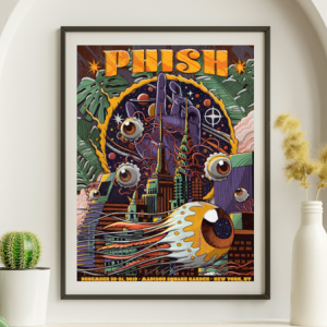 Phish - Madison Square Garden NY December 28 2019 - Live Concert Poster Wall Art Print - 172017