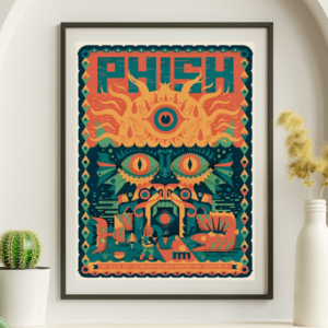 Phish - Live Oak Bank Pavilion Wilmington NC July 18 2023 - Live Concert Poster Wall Art Print - 172033