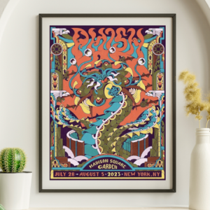 Phish - Madison Square Garden NY July 28 2023 Alternate 1 - Live Concert Poster Wall Art Print - 172047
