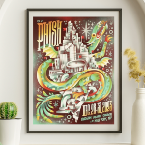 Phish - Madison Square Garden NY December 28 2023 - Live Concert Poster Wall Art Print - 172048