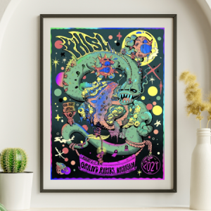 Phish - Van Andel Arena Grand Rapids MI August 6 2024 NOT FOIL - Live Concert Poster Wall Art Print - 172006