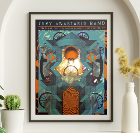 Trey Anastasio - Capital Theater Portchester NY April 14 2017 - Live Concert Poster Wall Art Print 200065