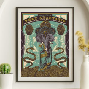 Trey Anastasio - Grenada Theater Santa Barbara CA December 5 2018 - Live Concert Poster Wall Art Print - 200036