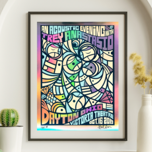Trey Anastasio - Victoria Theater Dayton OH October 16 2019 FOIL - Live Concert Poster Wall Art Print - 200038