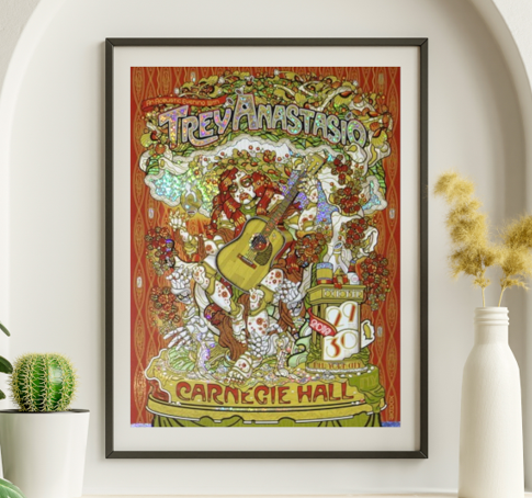 Trey Anastasio - Carnegie Hall NYC October 29 2019 FOIL - Live Concert Poster Wall Art Print - 200031