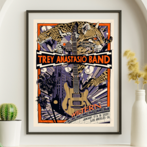 Trey Anastasio - Wiltern Theater Los Angeles CA January 17 2020 - Live Concert Poster Wall Art Print - 200055