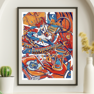 Trey Anastasio - Rabbit Rabbit Live Ashville NC September 6 2021 - Live Concert Poster Wall Art Print - 200056