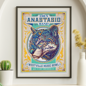 Trey Anastasio - Westville Music Bowl New Haven CT September 19 2021 - Live Concert Poster Wall Art Print - 200060