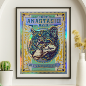 Trey Anastasio - Westville Music Bowl New Haven CT September 19 2021 FOIL - Live Concert Poster Wall Art Print - 200015