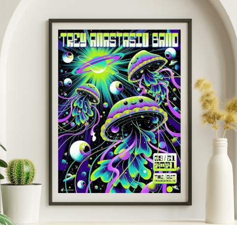 Trey Anastasio - The Met Philadelphia PA September 21 2021 - Live Concert Poster Wall Art Print - 200052