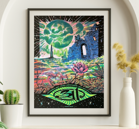 311 - Usana Amphitheater Salt Lake City UT, October 5, 2021 - Live Concert Poster Wall Art Print - 102003