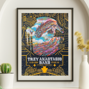 Trey Anastasio - Stage AE Pittsburgh PA September 29 2021- Live Concert Poster Wall Art Print - 200024
